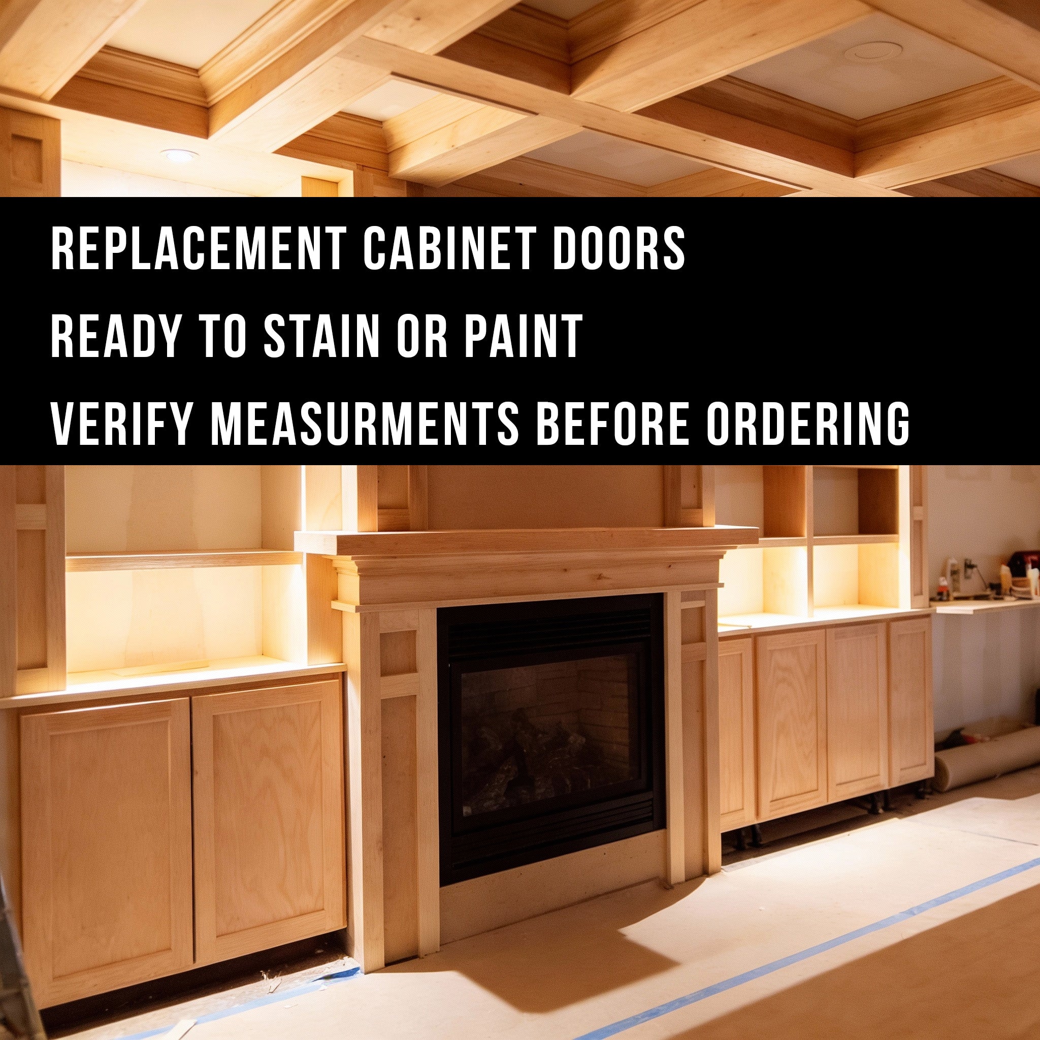 Shaker Cabinet Door - Paint-Grade - 12x24