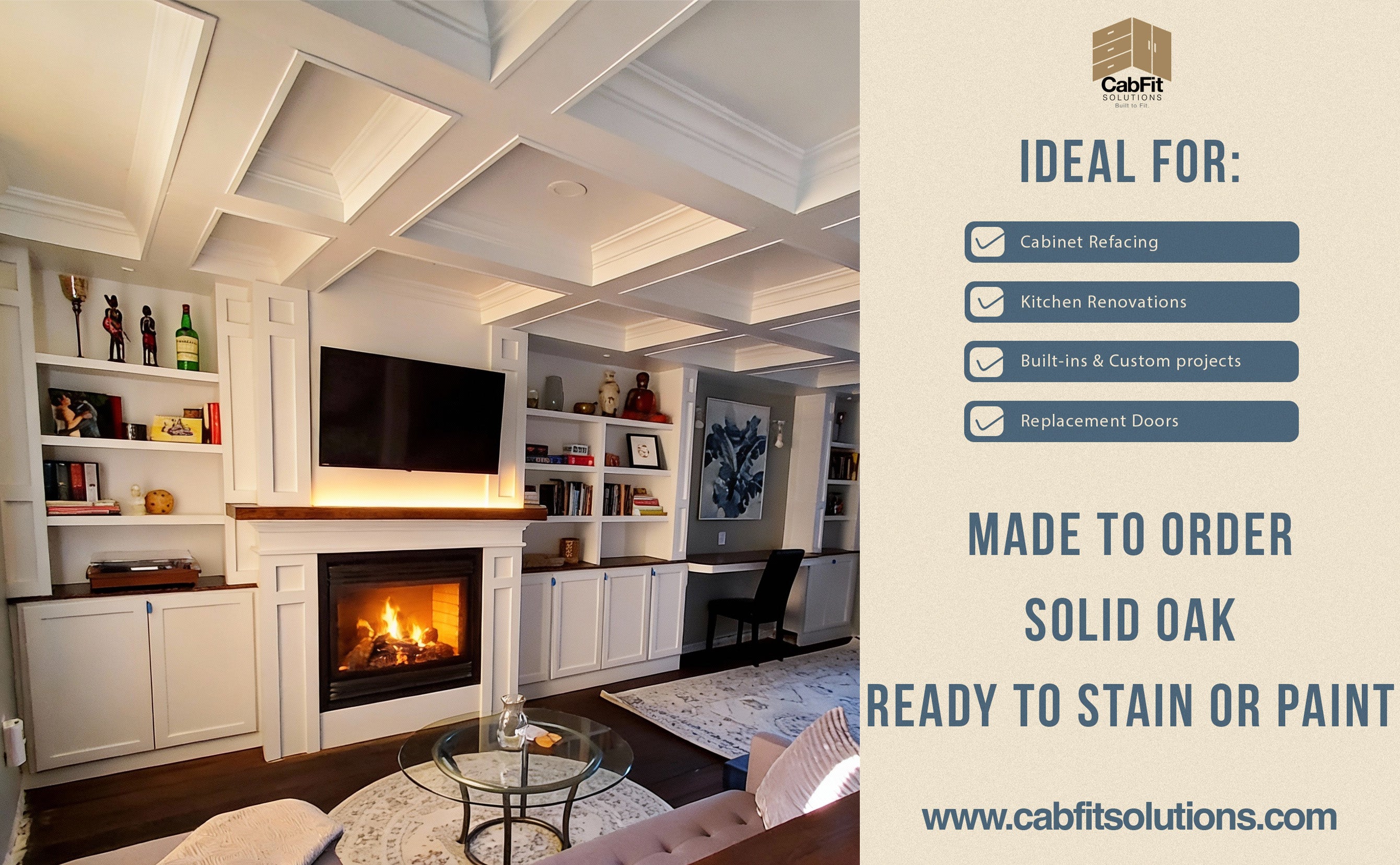 Shaker Cabinet Door - Paint-Grade - 12x24